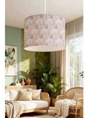 Allians Renkli Mozaik Desenli Çocuk Odası Asma Avize, Rüya Gibi Aydınlatma