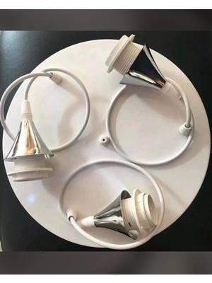 Allians 3'lü Beyaz Krom Tepsi Seti, Şık ve Kullanışlı Tasarım