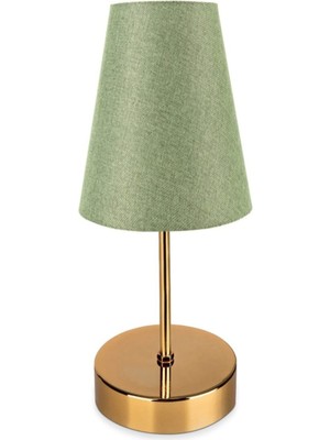 Allians Şık Yeşil Abajur, Zarif Tasarım, Modern Ev Dekoru