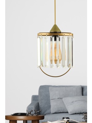 Allians Şık Elips Kristal Avize, Modern ve Zarif Aydınlatma Seçeneği