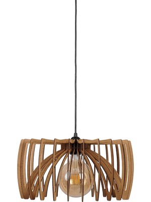 Allians Rustik Ahşap Orta Boy Tekli Avize ile Şıklığa Davet