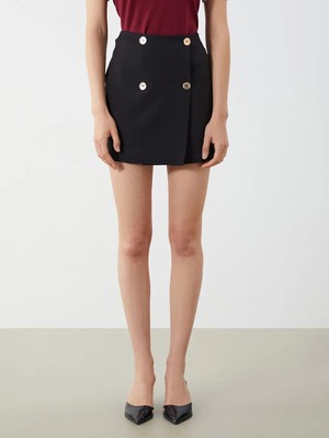 Lc Waikiki Yeni Sezon Beli Lastikli Düğmeli Mini Etek