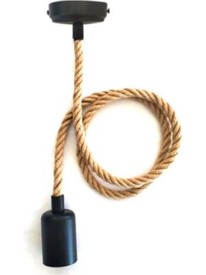 Allians Ince 1,2 cm Jut Halat, E-27 Monofaze Ray Soketli, Tekli Sarkıt, CT-4301