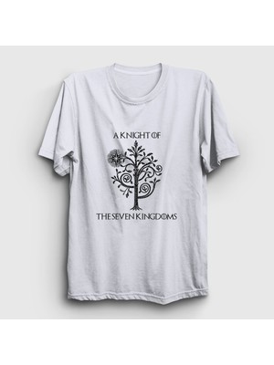 Presmono Unisex Beyaz Tree A Knight Of The Seven Kingdoms T-Shirt