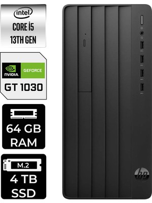 HP Pro Tower 290 G9 i5 13500 64GB RAM 4TB SSD Win11 Pro B70VKATPN444 Masaüstü Bilgisayar + Per4 USB