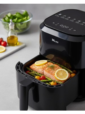 Özbience 4l Airfryer, Dokunmatik Panel, 60-180°C, Zamanlayıcı, 1360W