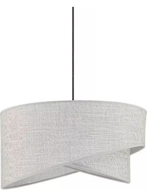 Allians Elips 2 Katlı Kumaş Avize, Çocuk ve Yatak Odası, Salon, Mutfak, Hol Için