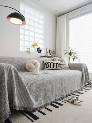 Rell Home Pamuklu Koltuk Örtüsü Saçaklı|çok Amaçlı Örtü|koltuk Şalı|kolları Kapatan|battal BOY|180X350