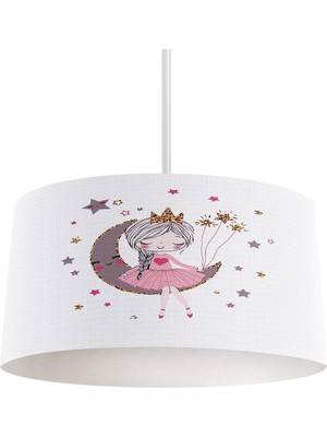 Allians Prenses Temalı Çocuk Odası Sarkıt Avize, Şık ve Renkli Tasarım