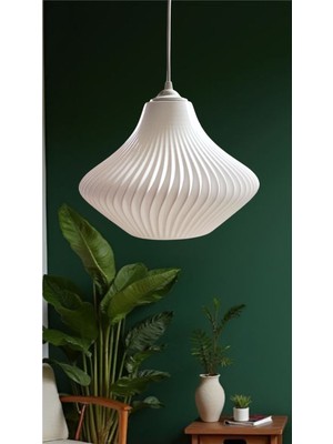 Allians Modern Beyaz Sarkıt Avize, Yatak ve Oturma Odası Şık Aydınlatma