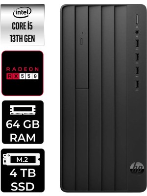 Hp Pro Tower 290 G9 Intel Core I5 13400 64GB 4tb SSD RX550/4GB W11P Masaüstü Bilgisayar & Per4 USB Bellek B6JD6ESPN396
