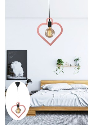 Allians Modern Ahşap Sarkıt Avize, Bebek ve Çocuk Odası Tavan Lambası