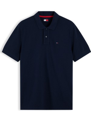 Tommy Hilfiger Tjm Reg Ess Polo Ext Erkek Mavi T-Shirt - DM0DM22711