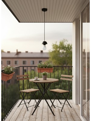 Allians Şık Siyah Tekli Sarkıt Lamba Seti, Modern ve Zarif Aydınlatma