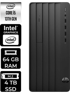 Hp Pro Tower 290 G9 Intel Core I5 13500 64GB 4tb SSD Fdos Masaüstü Bilgisayar & Per4 USB Bellek B70VKATPN316