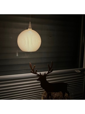 Allians Modern Çizgili Küre Sarkıt Avize ile Şıklık ve Sıcaklık