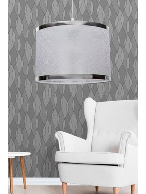 Allians Şık Beyaz Dantelli Sarkıt Avize, Modern ve Zarif Aydınlatma Parçası