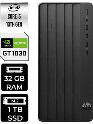 HP Pro Tower 290 G9 i5 13400 32GB RAM 1TB SSD Win11 Home B6JD6ESPN418 Masaüstü Bilgisayar + Per4 USB