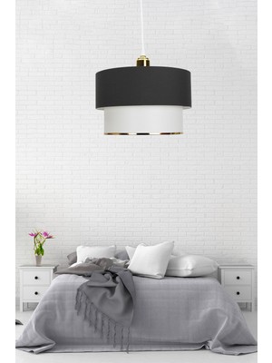 Allians Modern Antrasit Deko Tekli Sarkıt Avize, Şık ve Zarif Aydınlatma