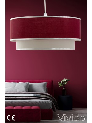 Allians Şık Bordo Vivid Tekli Sarkıt Avize ile Mekanınıza Zarif Dokunuş