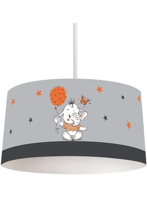 Allians Turuncu Renkli Çocuk ve Bebek Odası Avizesi, Modern ve Şık Tasarım