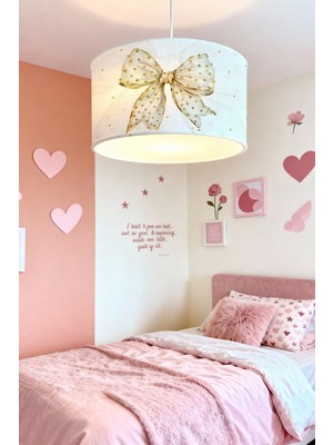 Allians Simli Fiyonk Desenli Çocuk Odası Avizesi, Renkli ve Şık Tasarım