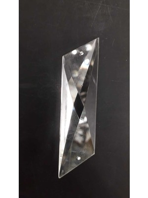 Allians Şeffaf Kristal Paralelkenar Avize Taşı, 5 Adet, 7cm Uzun Kenar, 2,5cm Kısa Kenar