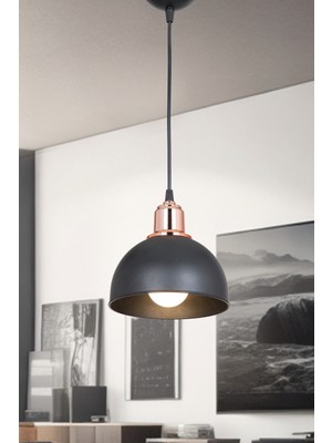 Allians Küre Siyah Sarkıt Avize, Modern ve Şık Aydınlatma Seçeneği