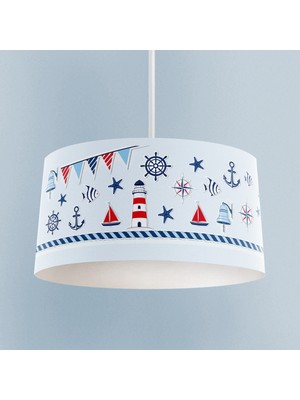 Allians Denizci Motifli Bebek ve Çocuk Odası Avizesi, Şık ve Eğlenceli Aydınlatma