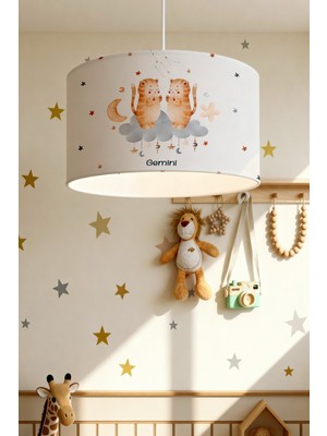 Allians Rüya Gibi Çocuk Odası Avizesi, Bohem Ikizler Burcu Desenli, Şık ve Sıcak