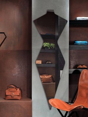 Nilisis Kübik Duvar Aynası, 110 cm Özel Tasarım Ayna, 110 cm Boy Aynası Kübik Dizayn