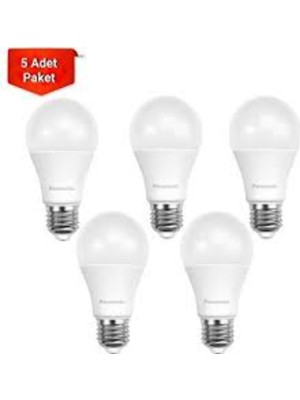 Allians 8,5W E27 Beyaz LED Ampul 5'li Set, Enerji Tasarruflu ve Parlak Işık