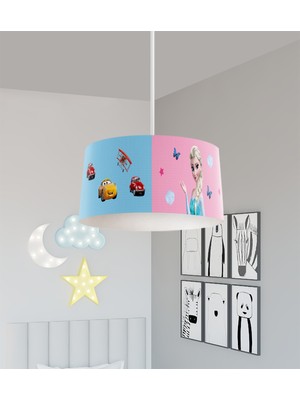 Allians Renkli ve Şık Bebek ve Çocuk Odası Avizesi, Ortak Tasarım