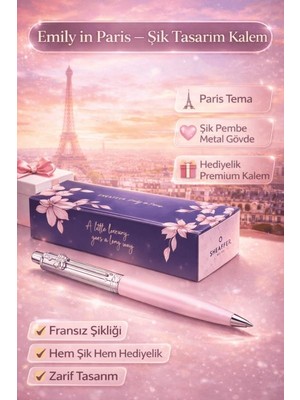 Sheaffer Sentinel Emily In Paris 321 Pembe Mat Gövde Krom Detaylı Tükenmez Kalem