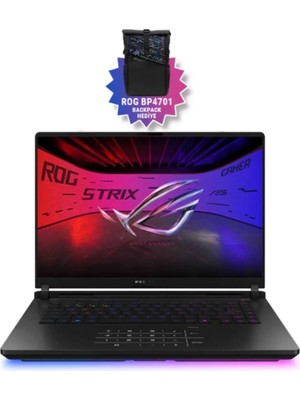 Asus Yenilenmiş Rog Strix SCAR 16 G635LX-RW139W Intel Ultra 9 275HX 32GB RAM 1TB SSD RTX5090 24GB 175W 16 inç Win 11 WQXGA 240Hz Taşınabilir Bilgisayar
