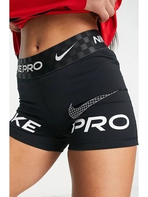 Nike Pro Dri-Fit 3in Kadın Siyah Antrenman Şortu