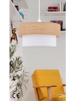 Allians Iki Katlı Kumaş Başlıklı Modern Avize, Yatak ve Çocuk Odası Dekoru