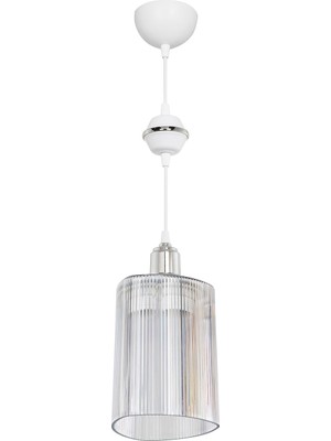 Allians Krom Akses Küre Üçgen Sarkıt Işık, Şeffaf Tasarım, Modern Dekorasyon