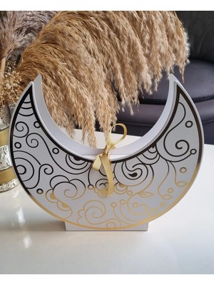 MARCABOX For You Design Ramazan Özel Tasarımlı Altın Yaldızlı Çikolata kutusu ve Hediye Kutusu (2 Adet)