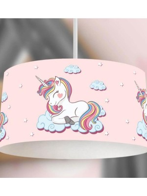 Allians Rüya Gibi Buluttaki Unicorn Çocuk Oda Sarkıt Avize