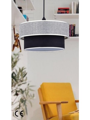 Allians Iki Katlı Kumaş Başlıklı Modern Avize, Yatak ve Çocuk Odası Için Şık Tasarım