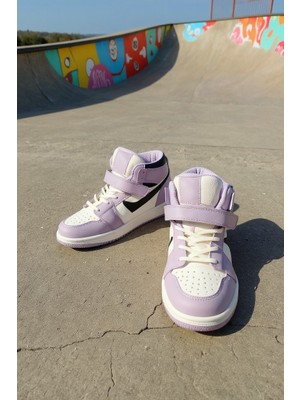 Enoch Boğazlı Jordan Yüksek Bilek Destekli ve Cırt Bantlı Modern Çocuk Sneaker