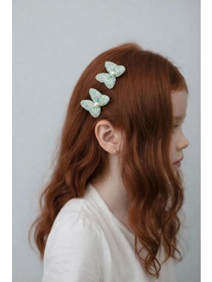 Nati Co Kız Çocuk Kelebek Pens Toka – Payetli Şık Tasarım