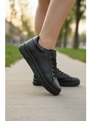 Enoch Klasik Bağcıklı Tasarım Hafif Tabanlı Şık ve Konforlu Kadın Spor Ayakkabı