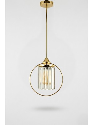 Allians Şık Kristal Camlı Tekli Sarkıt Avize ile Mekanın Atmosferini Yükseltin