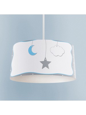 Allians Yıldız ve Ay Desenli Çerçeveli Bebek ve Çocuk Odası Avizesi