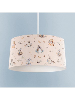 Allians Hayvanlar Alemi Desenli Bebek ve Çocuk Odası Avizesi