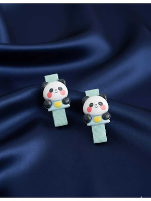 Nati Co Minimalist Panda Karakterli Bebek Saç Aksesuarı (2 Adet)