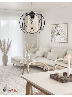 Allians Modern Word Glass One Avize, Mutfak, Koridor ve Salon Dekorasyonu