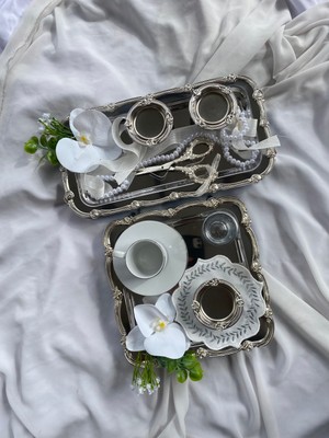 Nişan Tepsisi Söz Tepsisi Damat Fincan Seti Kahve Seti